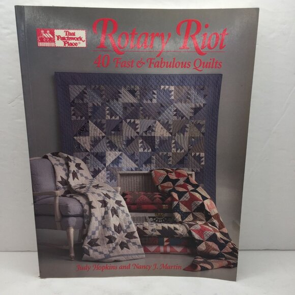 Vintage 1991 Rotary Riot 40 Fast Fabulous Quilts Judy Hopkins Nancy J Martin - Picture 1 of 12